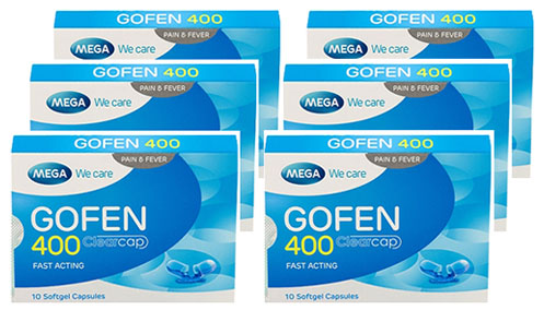 Mega We Care GOFEN 400 โกเฟน (10เม็ดX6แผง) 60เม็ด